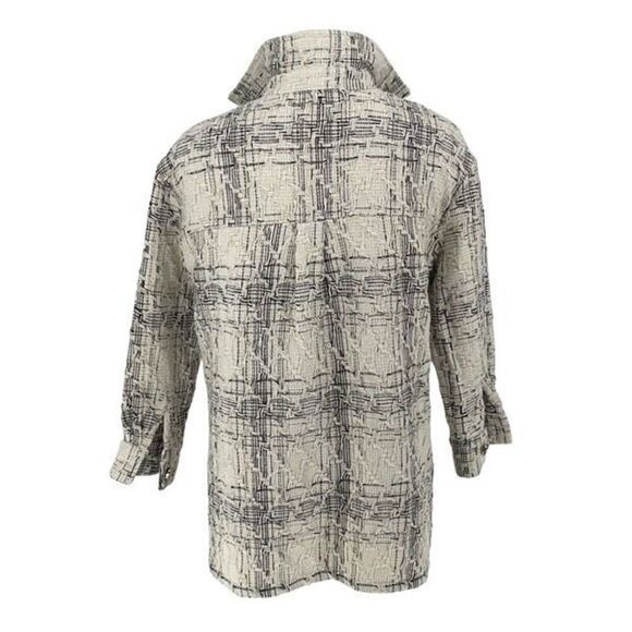 Angels & Castles Tweed Blazer Jacket Plaid Bouclé Wool Polyester Blend Medium‎ - Picture 5 of 10